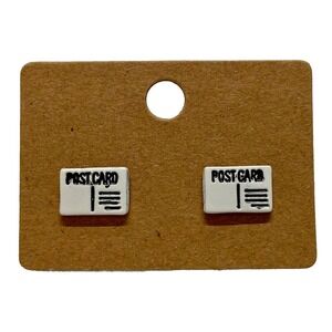 Claire's Earrings Sensitive Solutions Post Card Style Fashion Earring Set NWOT